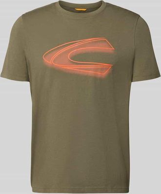 Camel Active Regular Fit T-Shirt aus reiner Baumwolle in Oliv, Gr&ouml;&szlig;e 3XL
