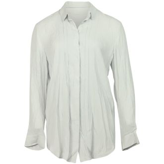 Iro Button Down Shirt in White Rayon