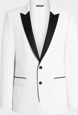 Dolce & Gabbana Virgin Wool-Blend Single-Breasted Blazer