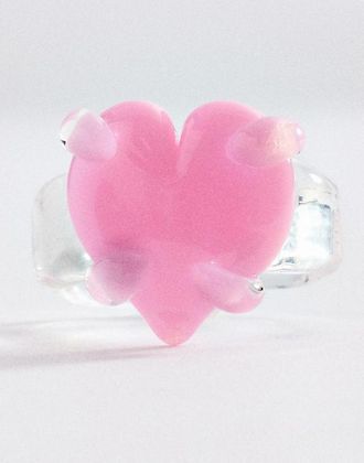 Levens Jewels Levens Glass Love Heart Ring