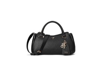 Guess Evie Triple Compartment Satchel Satchel Womens Handbags Black, Synthetic