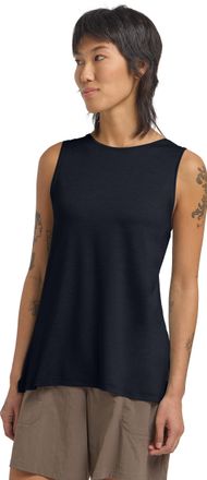 Jack Wolfskin Tanktop JACK WOLFSKIN TRAVEL TOP W, Damen, Gr. L (42/44), blau (schwarznavy, heather), Obermaterial: 95% Polyester, 5% sonstige Fasern, Tops Tanktop