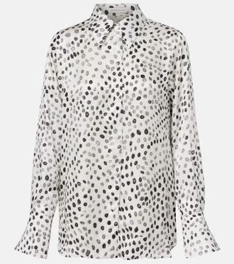 Nina Ricci Blusa in raso con stampa