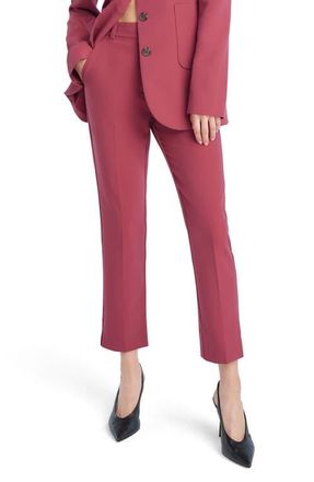 Favorite Daughter The Favorite High Waist Ankle Cigarette Pants in Earth Red at Nordstrom, Size 12