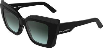 Karl Lagerfeld KL6204S 001 Womens Sunglasses Black Size 53