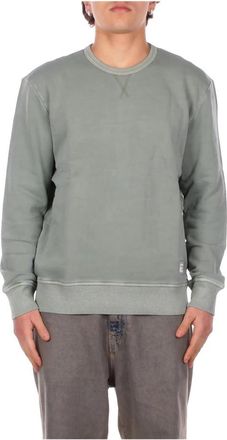 Fay Logo Laterale Sweatshirt - Heren - Sweatshirts - Groen - L - Katoen - Hoodies & sweatvesten