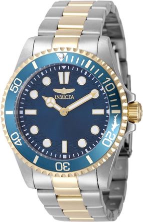Invicta Pro Diver 49696 Herenhorloge - Quartz Uurwerk - Roestvrij Staal met Blauwe Wijzerplaat - 43 mm
