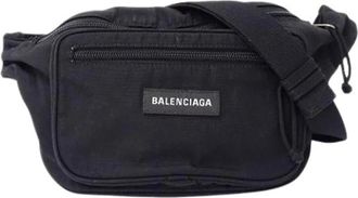Balenciaga Pre-owned Vintage Nylon Belt Bag - Heren - Vintage Heuptassen - Zwart - ONE Size - Nylon - Vintage
