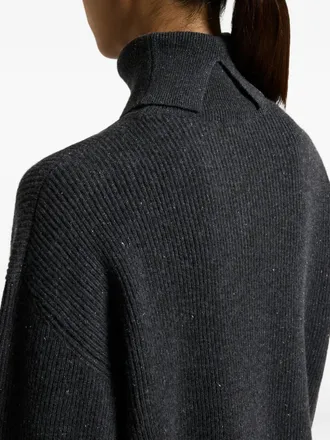 PESERICO Womens Roll-Neck Sparkle-Finish Sweater Aw25 W