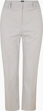 HUGO BOSS Womens Womens Tecarino2 10245944 01 Straight Leg Trousers - Silver - Size: 8/29in/30in