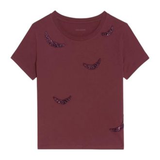 Zadig&Voltaire T-Shirts, female, Red, Size: XS Alys T-shirt