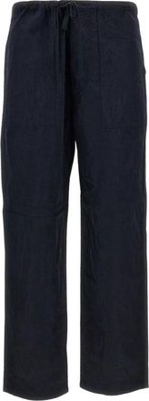 Kaptain Sunshine Wide-Leg Katoenen Joggingbroek - Heren - Sweatpants - Blauw - M - Katoen - Broeken
