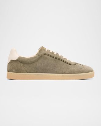 Brunello Cucinelli Men & apos;s Suede T-Toe Low-Top Sneakers