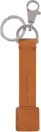 IL BISONTE Leather Key Case - Brown