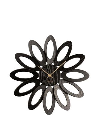 Karlsson Fiore wall clock - unisex - Wood - OS - Black