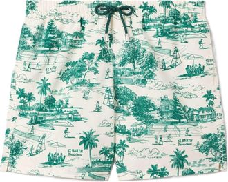 MC2 Saint Barth White Gustavia Classic Swim Shorts