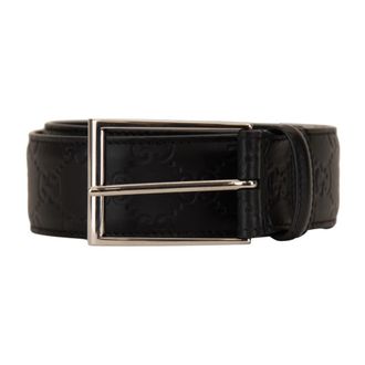 Gucci Leren Riem - Heren - Riemen - Zwart - 70 CM - Leer - Accessoires