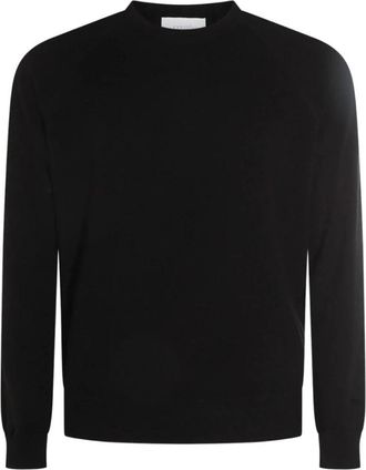 Malo Crew-Neck Kasjmier Trui - Heren - Cashmere truien - Zwart - M - Kasjmier - Truien & Vesten