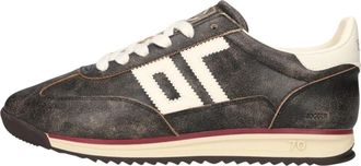 Back70 Jogger Lage Sneaker - Heren - Sneakers - Zwart - 44 EU - Leer - Schoenen