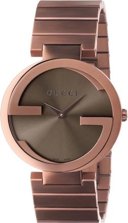 Gucci Accessoires, unisex, Bruin, ONE Size, Interlocking G Horloge