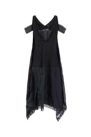 Marine Serre Abito Dress - Navy