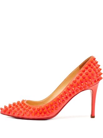 Christian Louboutin 2024 spiked patent leather pumps - women - Leather/Rubber/Leather/Patent Leather - 35.5 - Pink