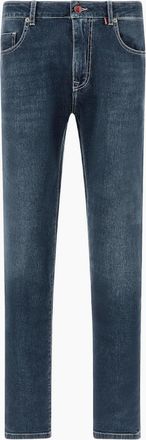 Paul & Shark Mens Paul & Shark Red Rivet Giza Stretch Jeans J02 Denim - Navy - Size: 30/32/32