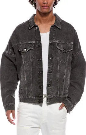 Palm Angels Back Logo Over Denim Jacket