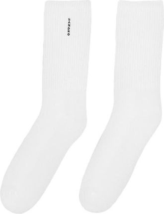 Sandro Cotton socks in White at Nordstrom