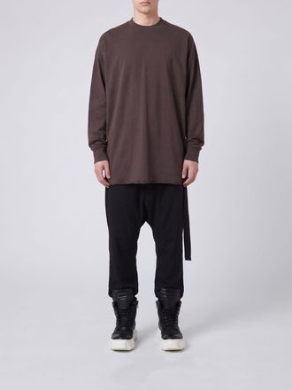 Rick Owens Rick Owens DRKSHDW Relaxed Fit Long-Sleeved Cotton T-shirt with Straps