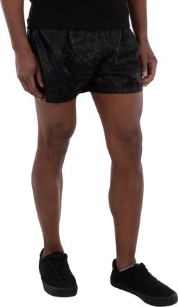 Moschino Black Monogram Jacquard Logo Shorts, Brand Size 46 (US Size 30)