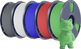 OEM Filamento Para Impresora 3d, Material Pla, Baja Contracci&oacute;n, Rd Bl Gn Wt Gy
