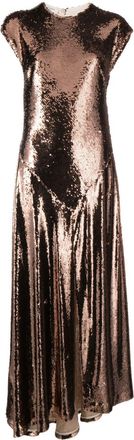 Philosophy di Lorenzo Serafini pleated sequinned gown - women - Polyester/Polyester - 40 - Pink
