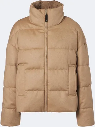 Max Mara Reversible camel hair down jacket