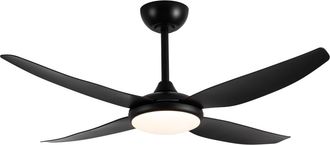 Sulion Ventilador de techo silencioso con luz negro