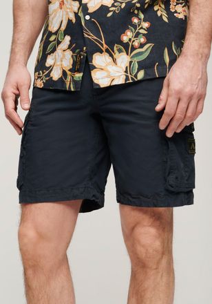 Superdry Shorts SUPERDRY SD-PARACHUTE LIGHT SHORT, Herren, Gr. 32, N-Gr, blau (eclipse navy), Web, Obermaterial: 100% Baumwolle, unifarben, Basic, regular fit 