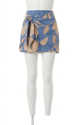 Z Supply Lorna Mini Skirt In Lake Blue