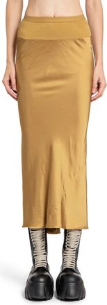 Rick Owens Porterville Calf Bias Skirt