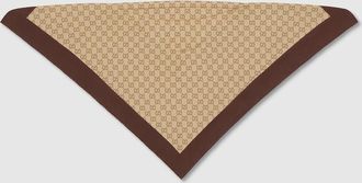 Gucci Printed Silk Twill Headband, Beige, Silk