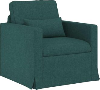 vidaXL Sof&aacute; Verde Oscuro 78 X 77 X 80 Cm Tela Vidaxl