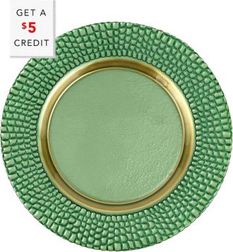 Vietri Vietri Pelli Glass Charger With $5 Credit