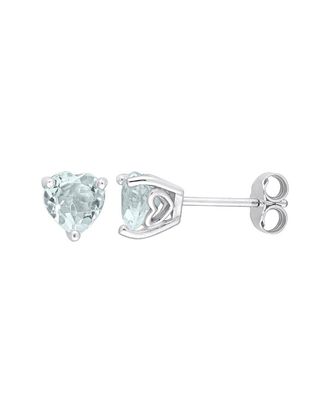 Rina Limor Silver 1.30 ct. tw. Aquamarine Studs