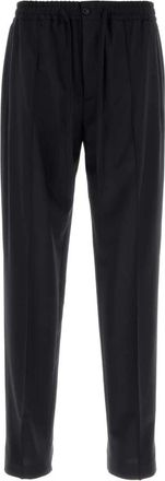 Valentino Garavani Broeken, Heren, Zwart, M, Wol, Wool Blend Cropped Broeken