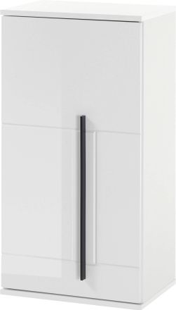 Inosign Hängeschrank »Cantara, Badschrank in Hochglanz Weiss, Hängeschrank im modernen Design« mit schwarzen Griffen, ausreichend Stauraum
