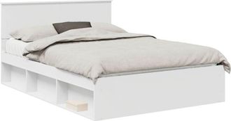 vidaXL Estructura De Cama 135 X 190 Cm Madera De Pino Macizo Vidaxl