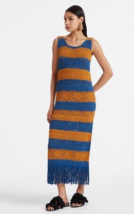 La DoubleJ The Yarn Dress in Solid Blue Petrol at Nordstrom, Size X-Small