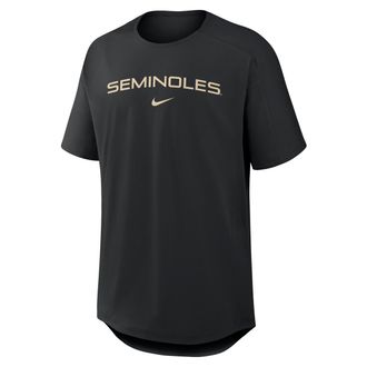 Nike Florida State Premium Performance Golf Club Nike Mens College Top in Black | 04SG00AFTN-0NK