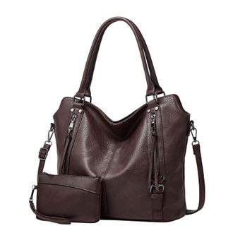 Generic Large Purses For Women PU Leather Shoulder Handbags Crossbody Tote Bags WomenS Fashion Crossbody Bag Casual Soft Bag WomenS Tote Bag Canvas Tote Bag f