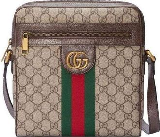 Gucci (WMNS) Gucci Ophidia GG Small Messenger Bag Beige Ebony 547926-96IWT-8745
