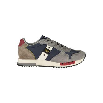 Blauer Blauw Polyurethaan Heren Sneaker